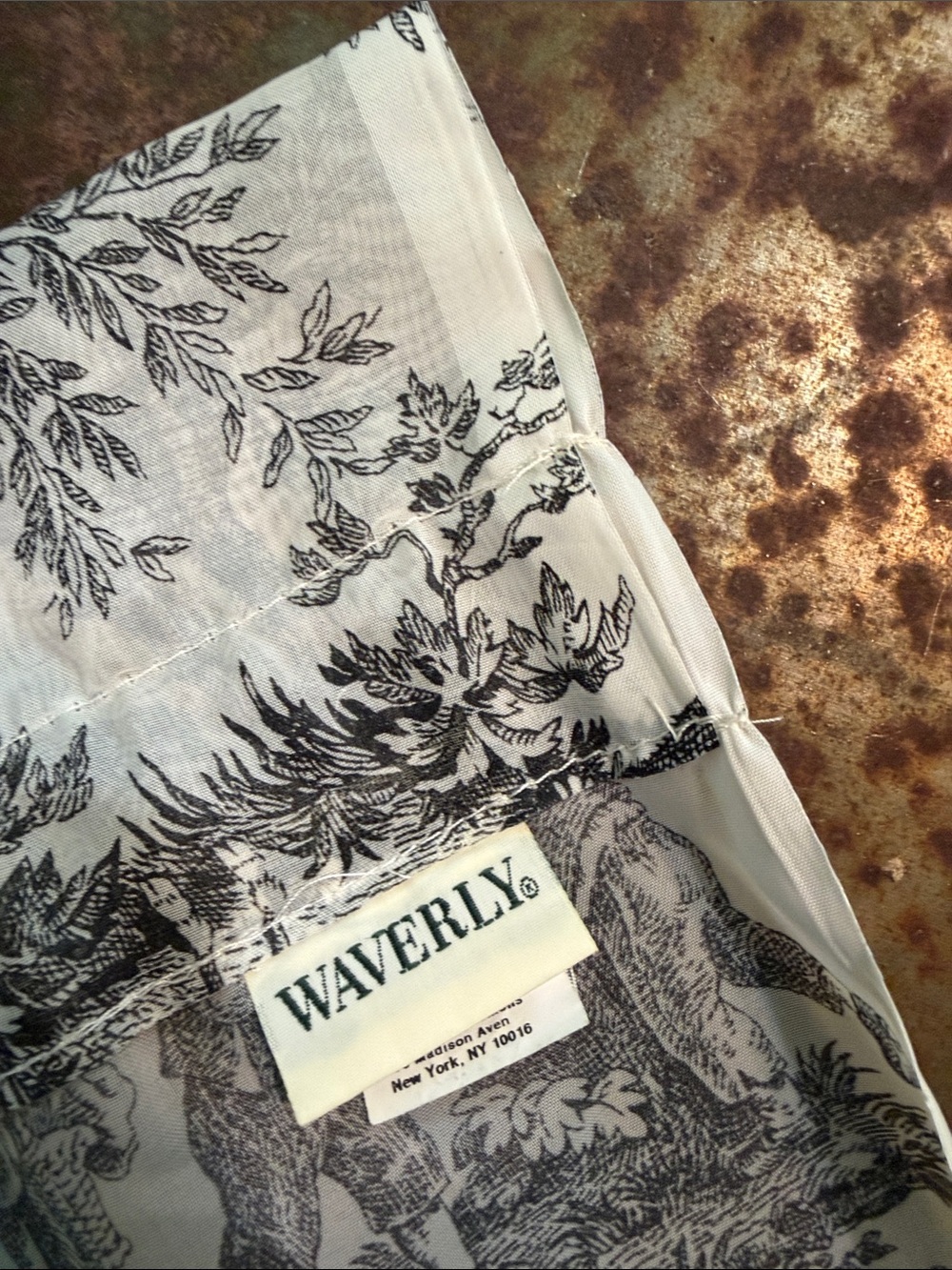 Vtg Waverly Country Life Toile Sheer Panels Pair-54x84. Rod. FSC Home Fashions - Picture 9 of 11